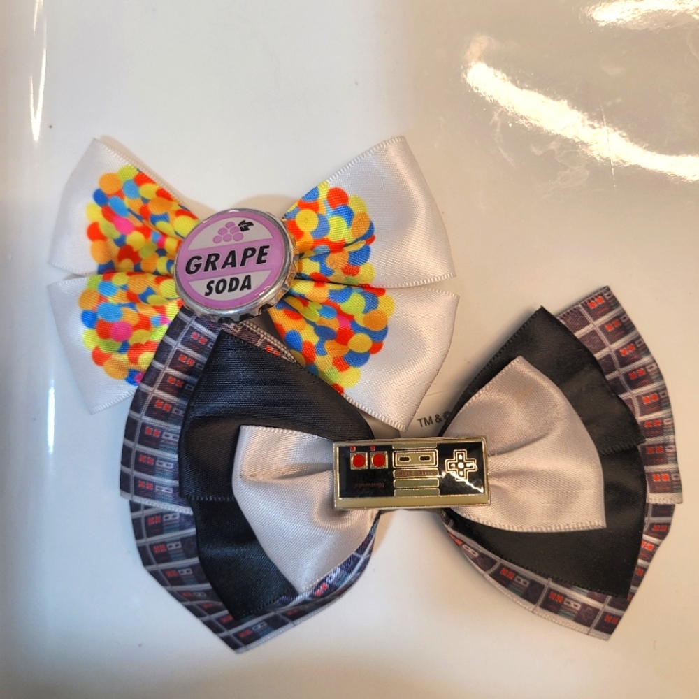 Up & Nintendo NES Hair Bows and Clip